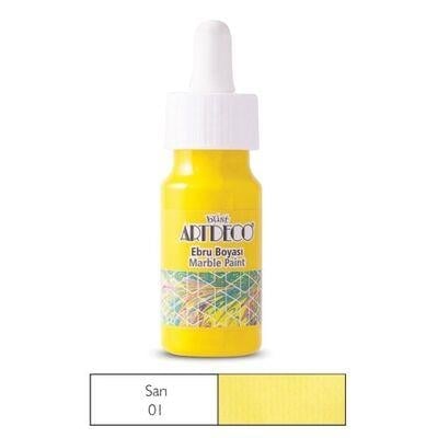 Artdeco Ebru Boyası 30 Ml No: 01 Sarı