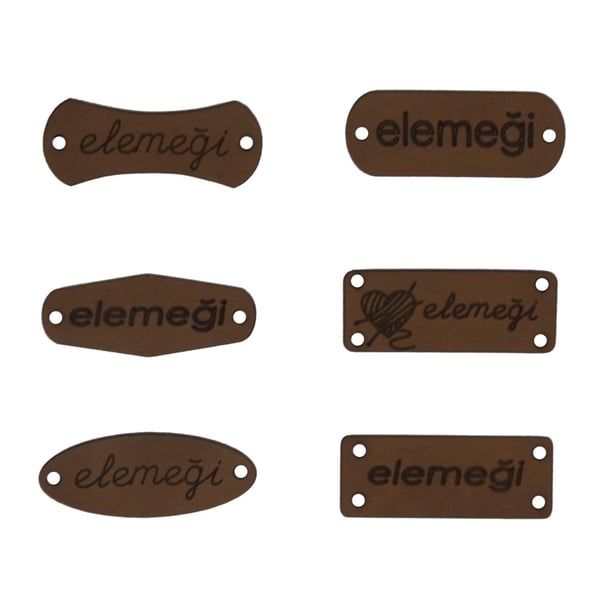 Elemeği Deri Etiket-Arma Model 2