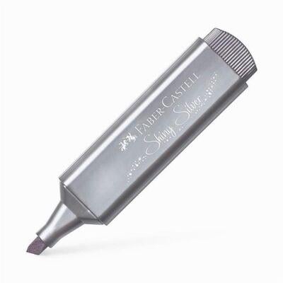 Faber-Castell Fosforlu Kalem 46 Metalik Gümüş