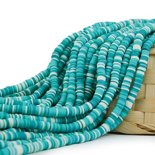 Fimo Boncuk Dizisi 6 mm | Karışık Renk Model-06