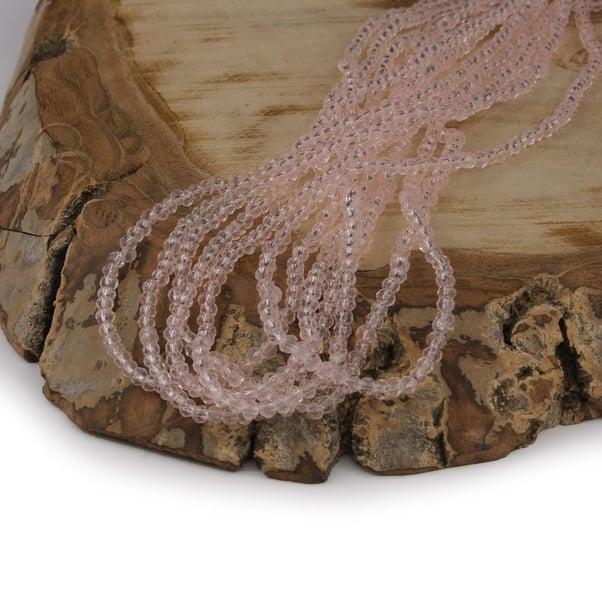 Kristal Boncuk 2 mm Pembe A024