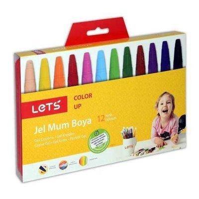 Lets 12 Renk Jel Mum Boya