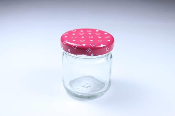 Mini Kavanoz Yuvarlak (Pembe)