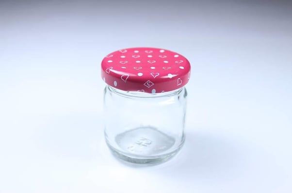 Mini Kavanoz Yuvarlak (Pembe)