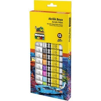 Nova Color Akrilik Boya Tüp 12 Ml 12li