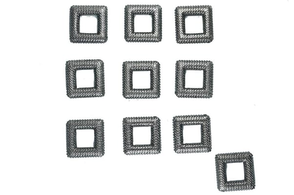 Plastik Boncuk Kare 03 - 10 Adet