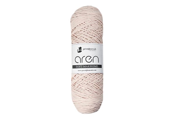 Pudra Pembe Polyester Makrome İpi 