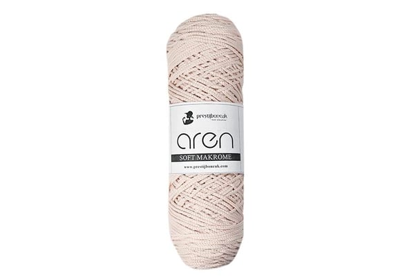 Pudra Pembe Polyester Makrome İpi 