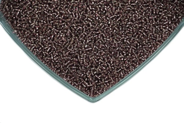 Şeffaf Koyu Mor Kum Boncuk 2 mm
