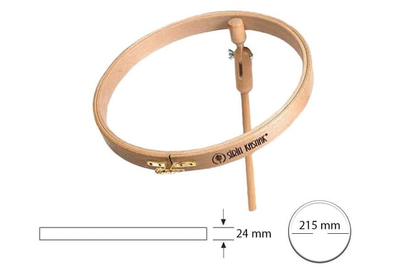 Şirin Kasnak Kavelalı Nakış Kasnağı 163-6 21,5 cm
