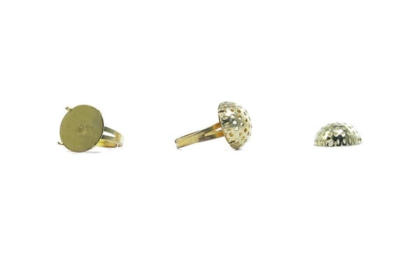 Süzgeçli Yüzük Altlığı Altın Rengi 20 mm