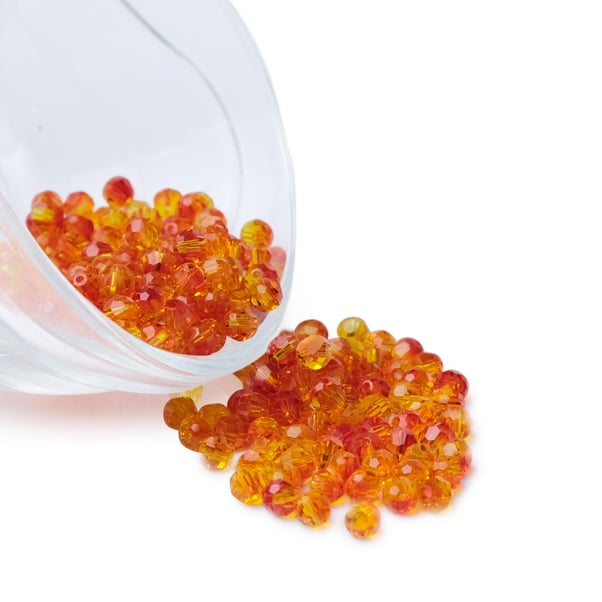 Swarovski Kristal Boncuk 4 mm Janjanlı Açık Turuncu
