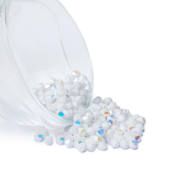 Swarovski Kristal Boncuk 4 mm Janjanlı Mat Beyaz
