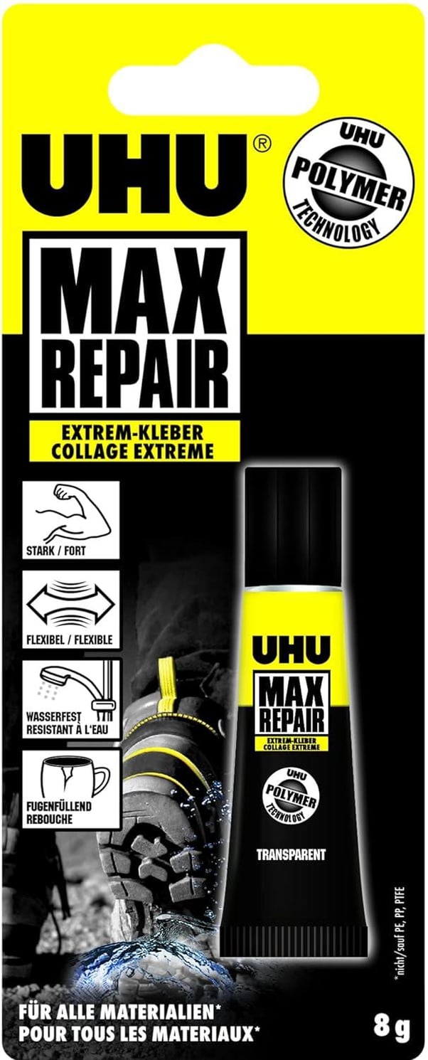 Uhu Max Repair Power Extra Güçlü İç ve Dış Mekan Tüm Onarımlar İçin 8 Gram