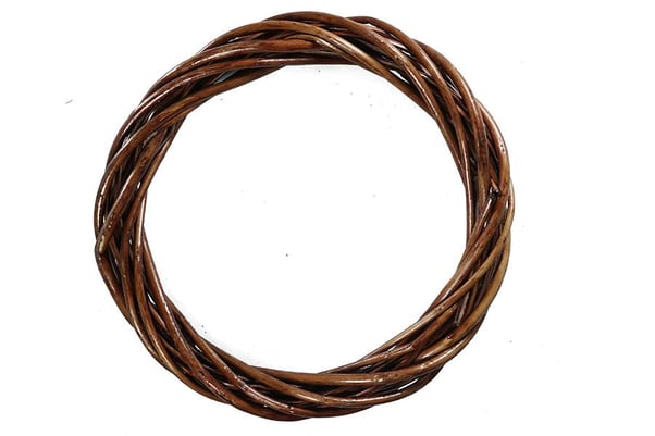 Vernikli Ahşap Kapı Süsü 20 cm