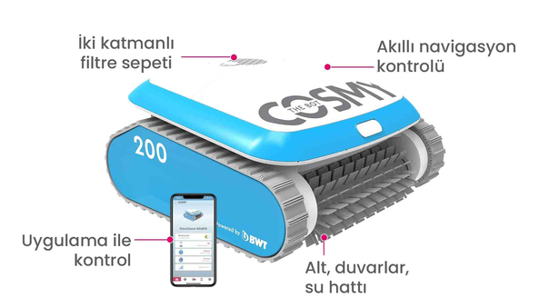 Cosmy 250 Havuz Temizleme Robotu