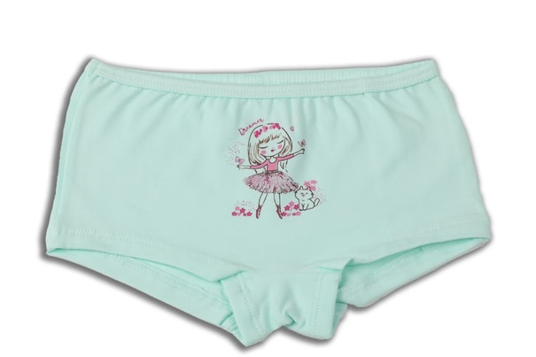 Baykar Kız Çocuk İnce Askılı Atlet Boxer İç Çamaşırı Takımı 4993 Su Yeşili