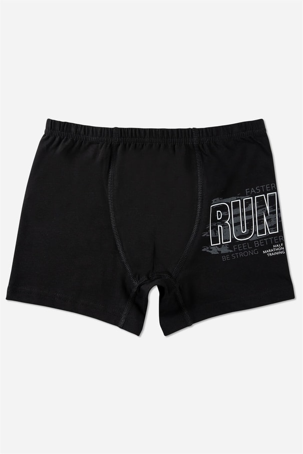 Erkek Çocuk Pamuklu Baskılı Rahat Kesim Likralı Boxer 3'lü Paket 3952 Renkli