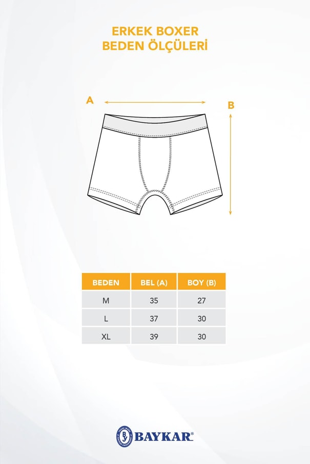 Erkek Desenli Likralı Pamuklu Compact Boxer 1995 Lacivert