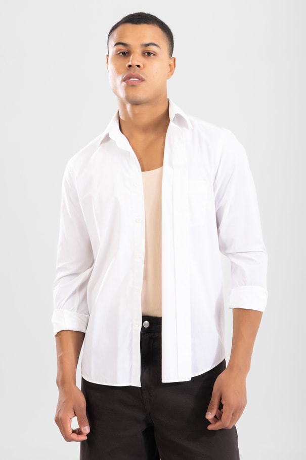 Erkek Gömlek Altı Slim Fit Pamuklu Görünmez Atlet Ten Rengi 3'lü Paket