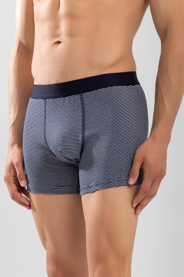 Erkek Pamuklu Compact Likralı  Boxer1242 Lacivert