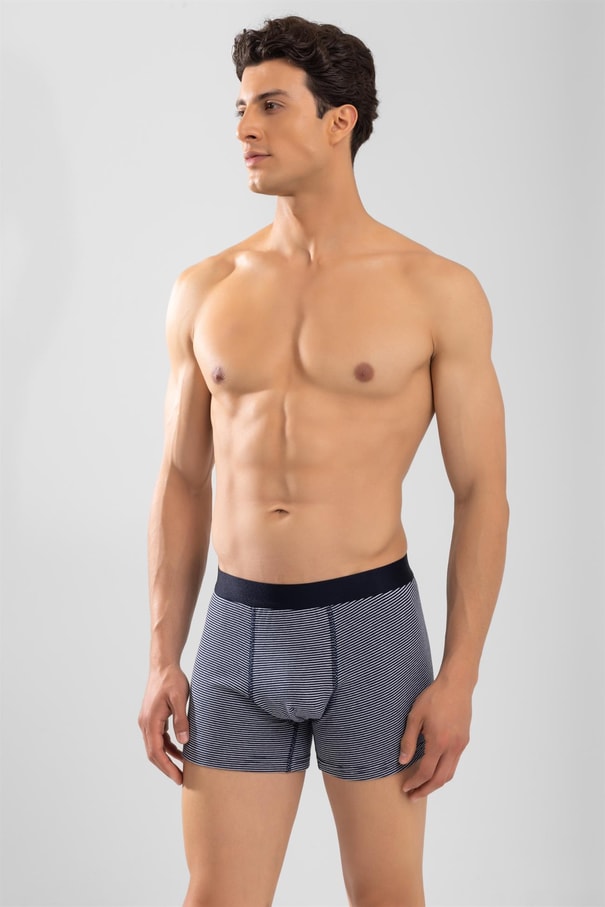 Erkek Pamuklu Compact Likralı  Boxer1242 Lacivert