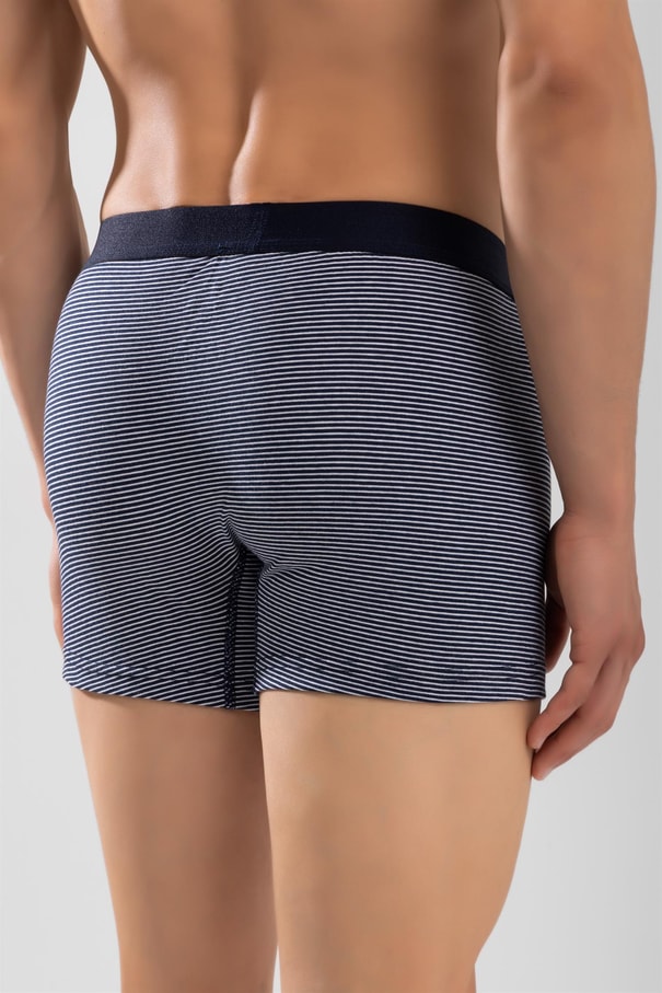 Erkek Pamuklu Compact Likralı  Boxer1242 Lacivert