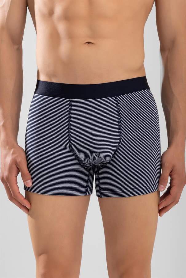 Erkek Pamuklu Compact Likralı  Boxer1242 Lacivert