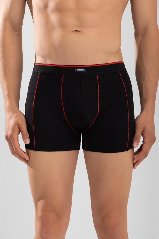 Erkek Pamuklu Compact Likralı Boxer3'lü Paket Siyah