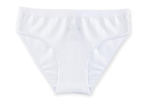 Genç Kız Çocuk Pamuklu Likralı Bikini Kesim Düz Basic Külot 6'lı Paket 5005 Beyaz