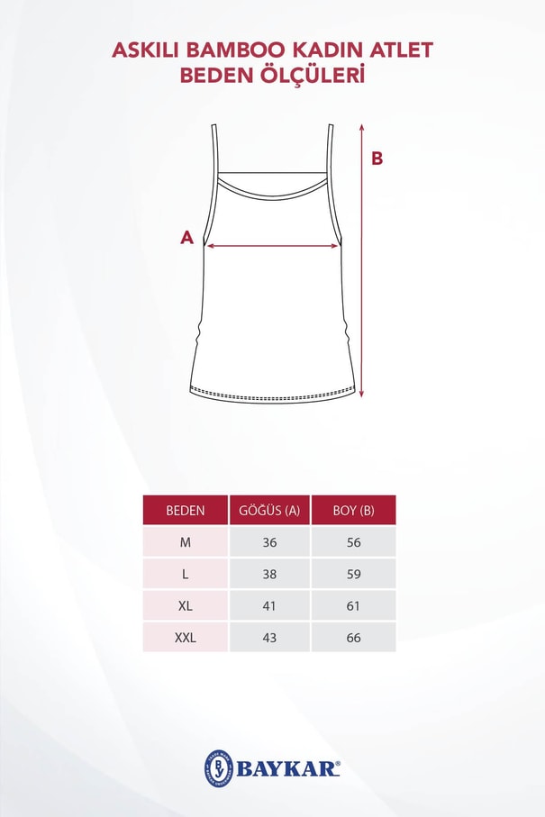 Kadın Askılı Bamboo Basic Atlet Beyaz