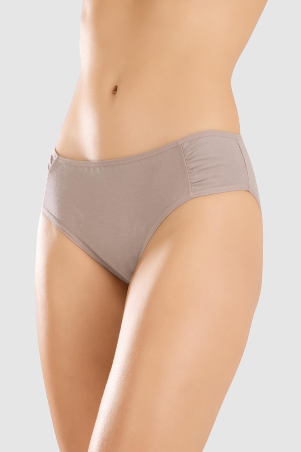 Kadın Pamuklu Renkli  Bikini Kesim Külot 3'lü Paket 8418 Renkli