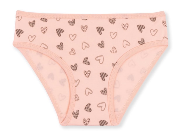 Kız Çocuk Pamuklu Renkli Baskılı Bikini Külot 3'lü Paket 5758 Renkli