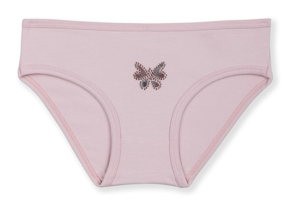 Kız Çocuk Pamuklu Renkli Baskılı Bikini Külot 3'lü Paket 5376 Renkli