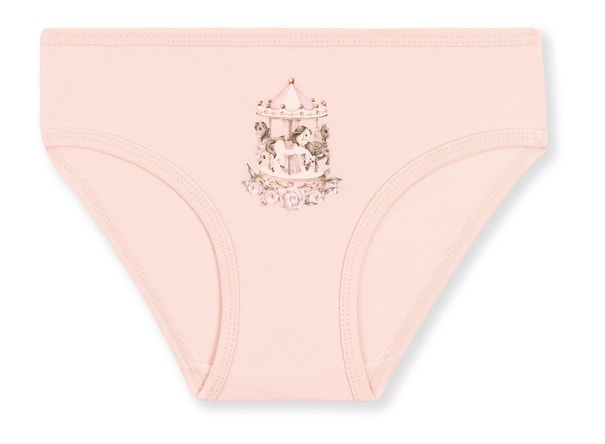 Kız Çocuk Pamuklu Renkli Baskılı Bikini Külot 3'lü Paket 5700 Renkli