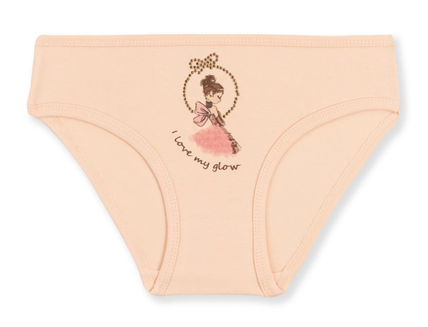 Kız Çocuk Pamuklu Renkli Baskılı Bikini Külot 3'lü Paket 5728 Renkli