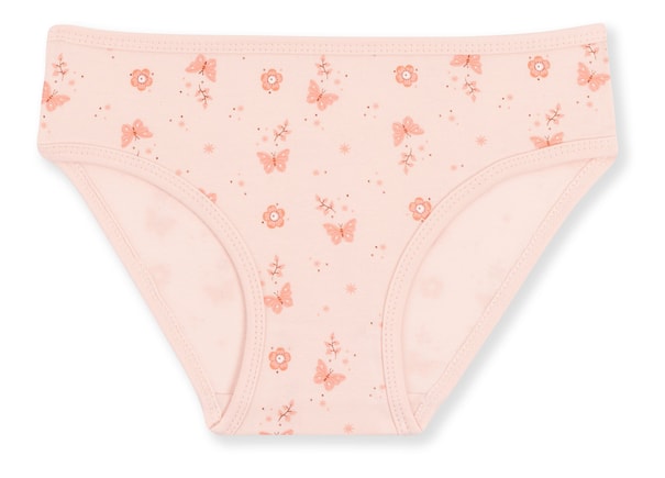 Kız Çocuk Pamuklu Renkli Baskılı Bikini Külot 3'lü Paket 5704 Renkli