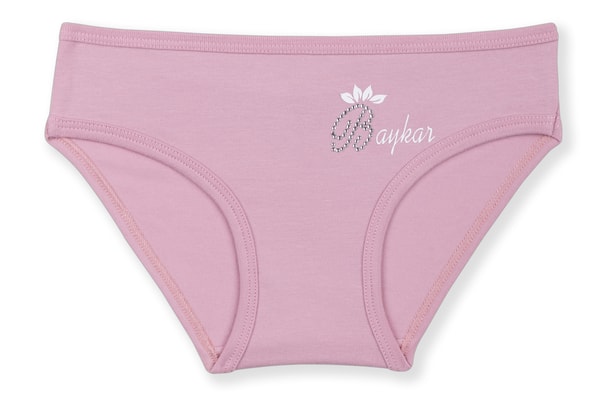 Kız Çocuk Pamuklu Renkli Baskılı Bikini Külot 3'lü Paket 5388 Renkli