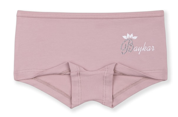 Kız Çocuk Pamuklu Renkli Baskılı Likralı Boxer 3'lü Paket 5390 Renkli