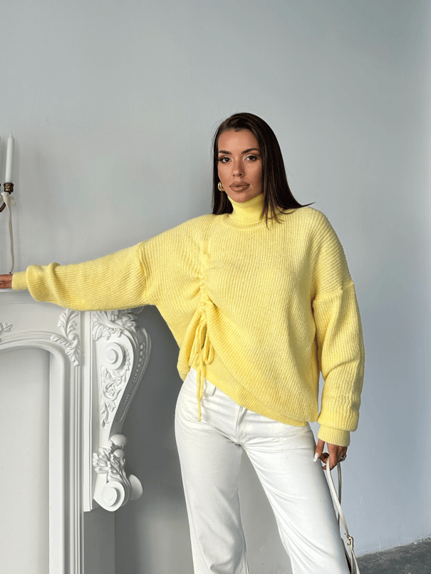 Selanik Balıkçı Triko - Sarı