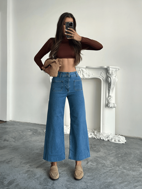 Cepli Fit Palazzo - Mavi