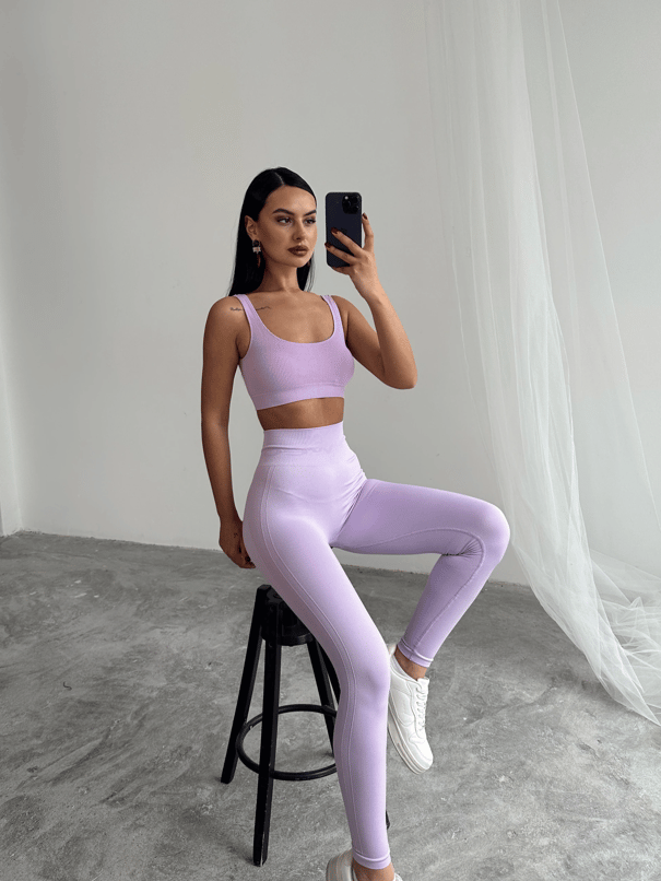 Esnek Tayt Lila - Lila