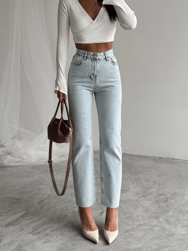 Massimo Mom Fit Jean - Buz Mavi