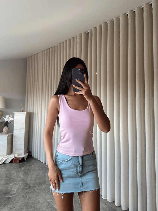 Basic Tulumlu Atlet - Pembe