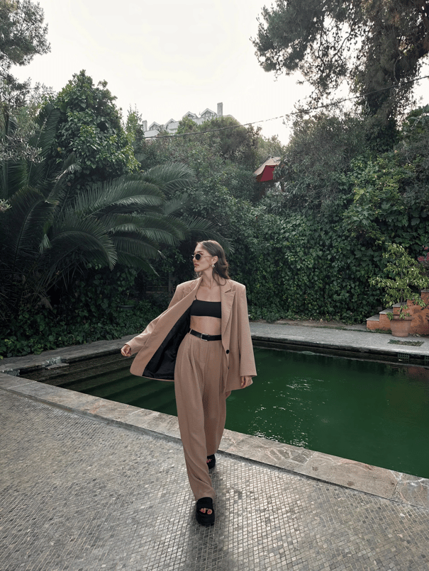 Lily Keten Blazer - Vizon