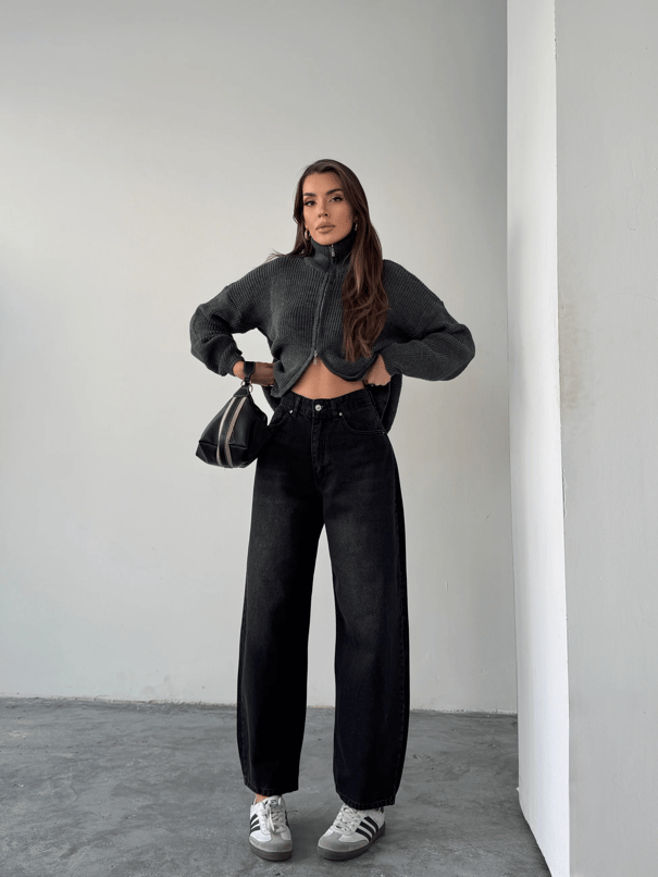Baggy Jean  - Siyah