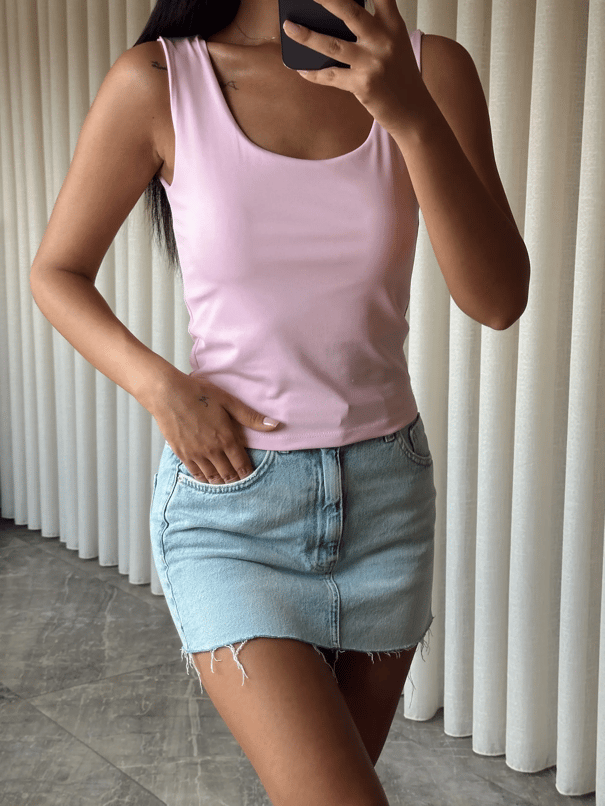 Basic Tulumlu Atlet - Pembe