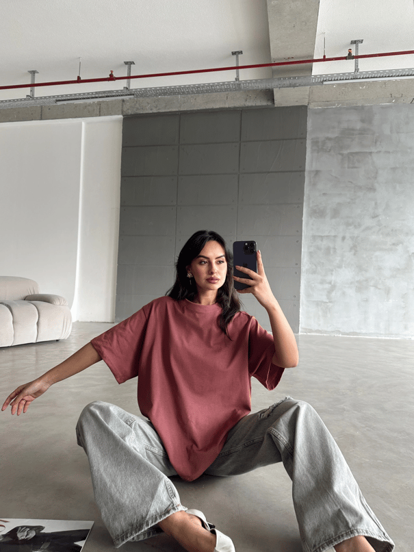 Oversize Basic - Gül Kurusu