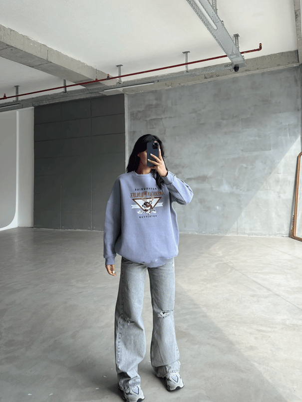 Amerıcan Wılder Sweatshirt Lila - Lila