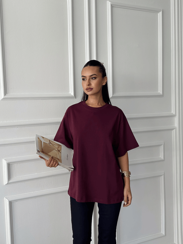 Oversize Basic - Bordo